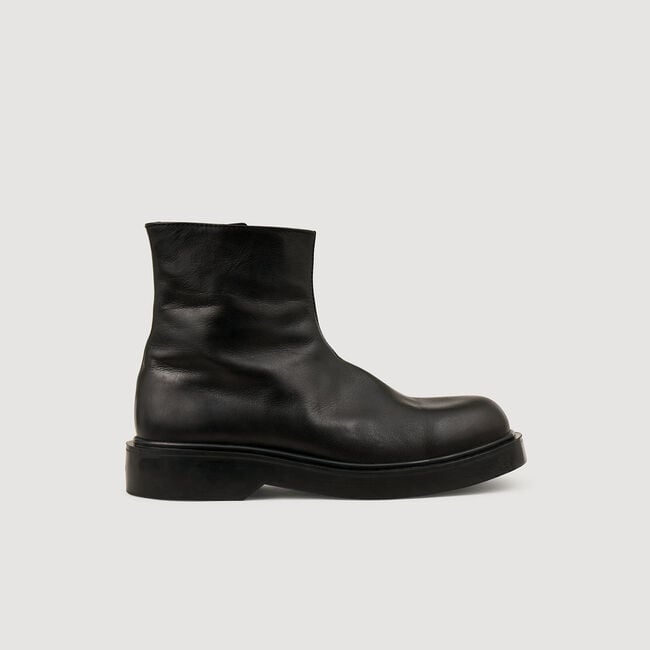 Bottines en cuir
