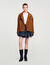 Blouson en daim oversize