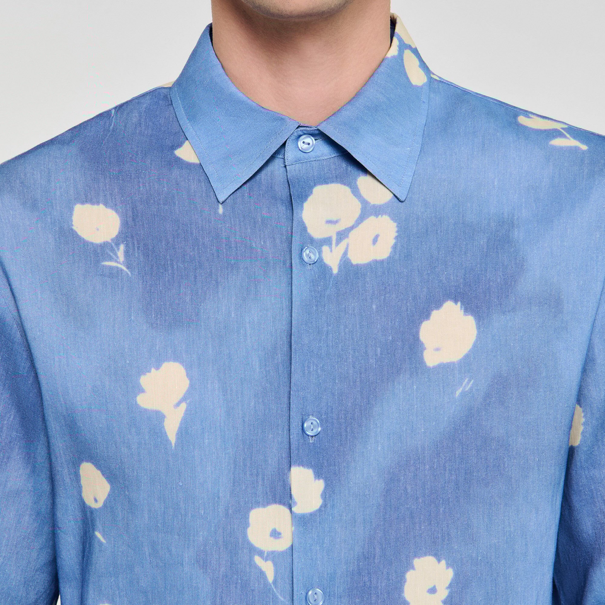Chemise à imprimé fleur