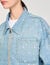Blouson en jean strassé et perlé