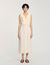 Robe longue plissée