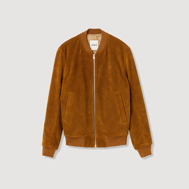 Blouson en cuir d'une tannerie certifi&eacute;e - Homme | Sandro Paris