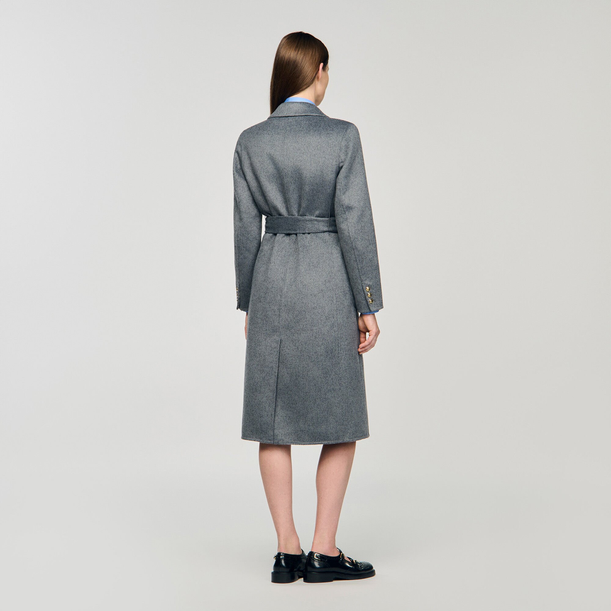 Manteau à carreaux double face