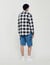 Blouson matelassé à carreaux