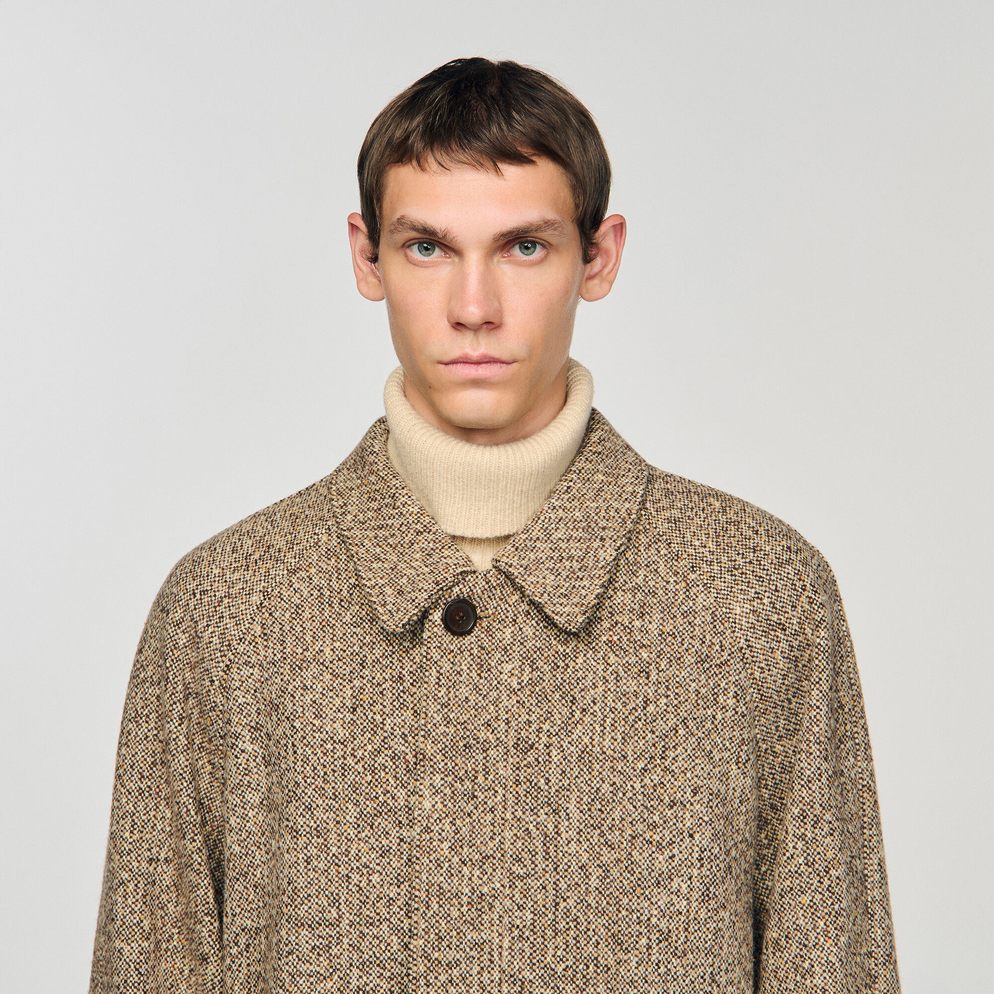 Manteau oversize en laine 