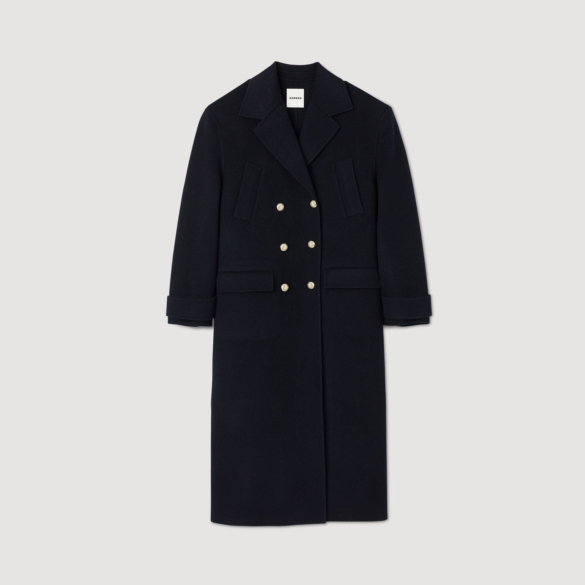 Manteau long oversize double face