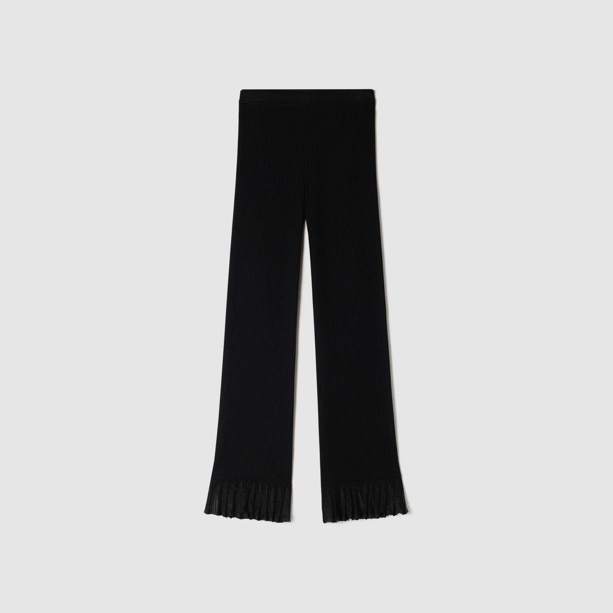 Pantalon volant&eacute; en maille