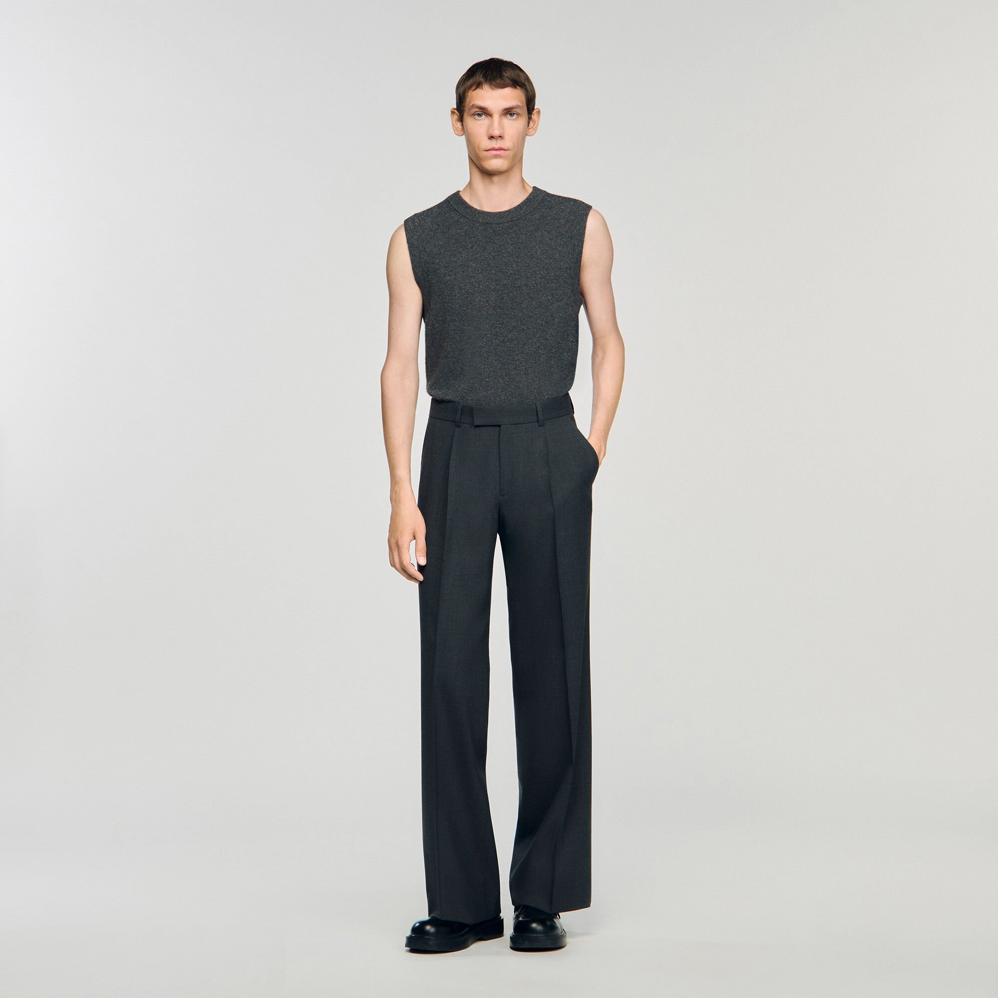 Pantalon de costume en laine