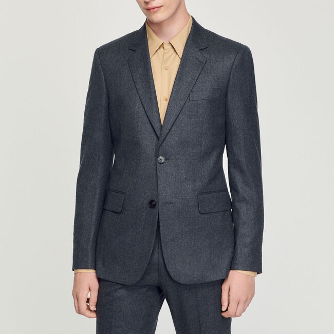 Veste de costume en flanelle