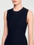 Robe courte en maille bicolore