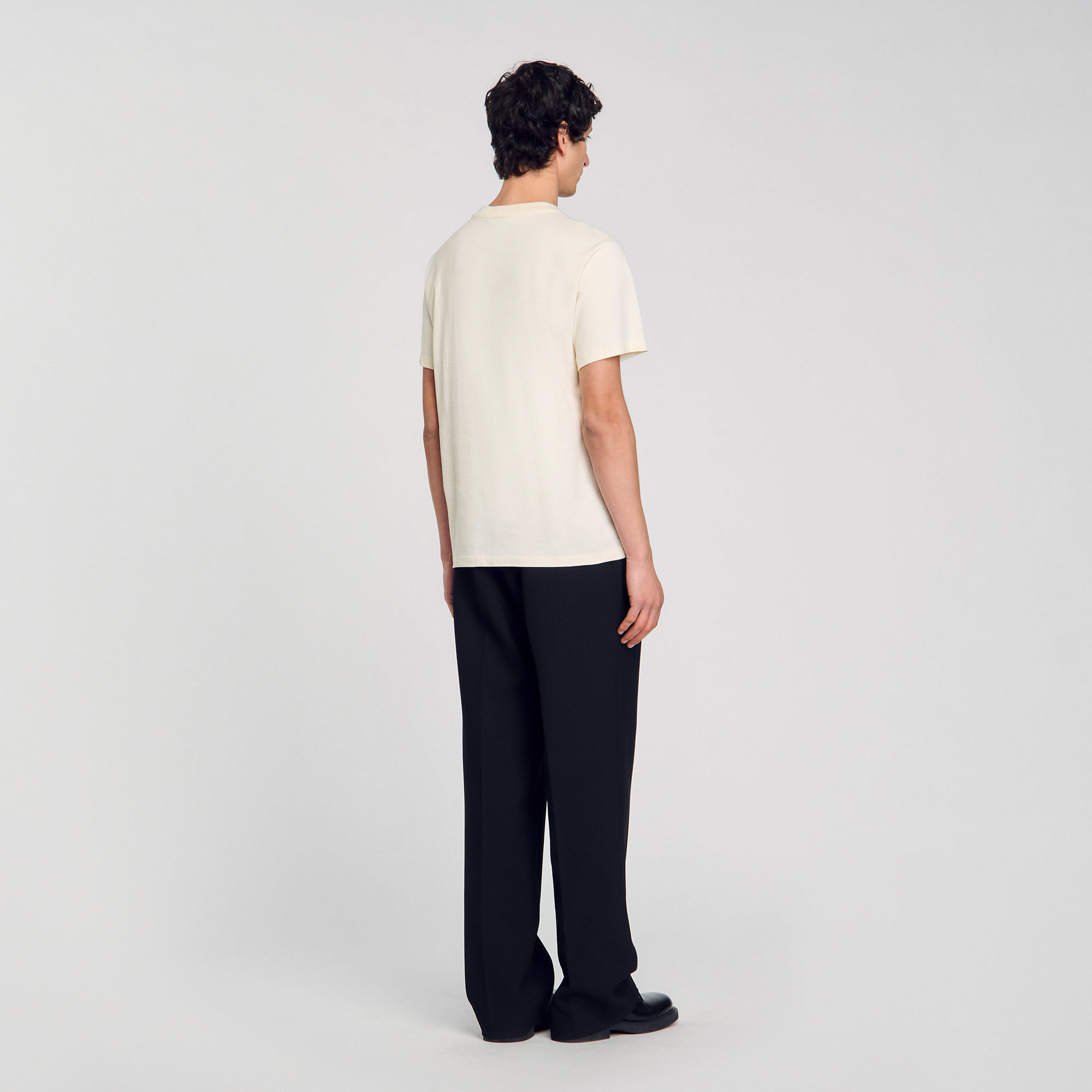 T-shirt à détail fleur