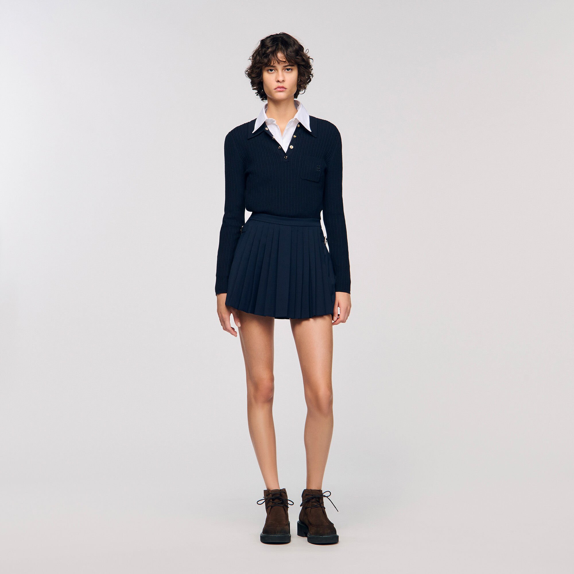 Jupe short à plis