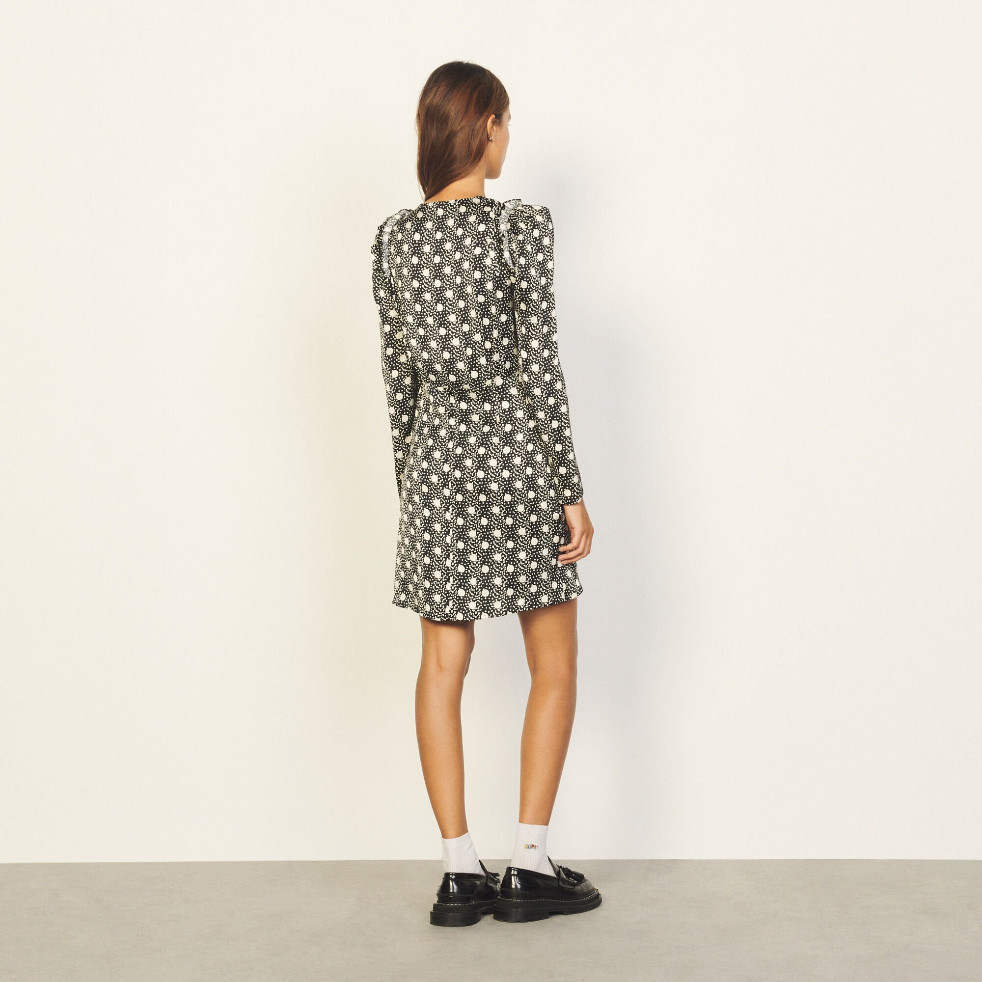 Robe courte et fluide imprimée