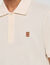Polo à logo cuir
