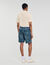 Short en denim élastiqué