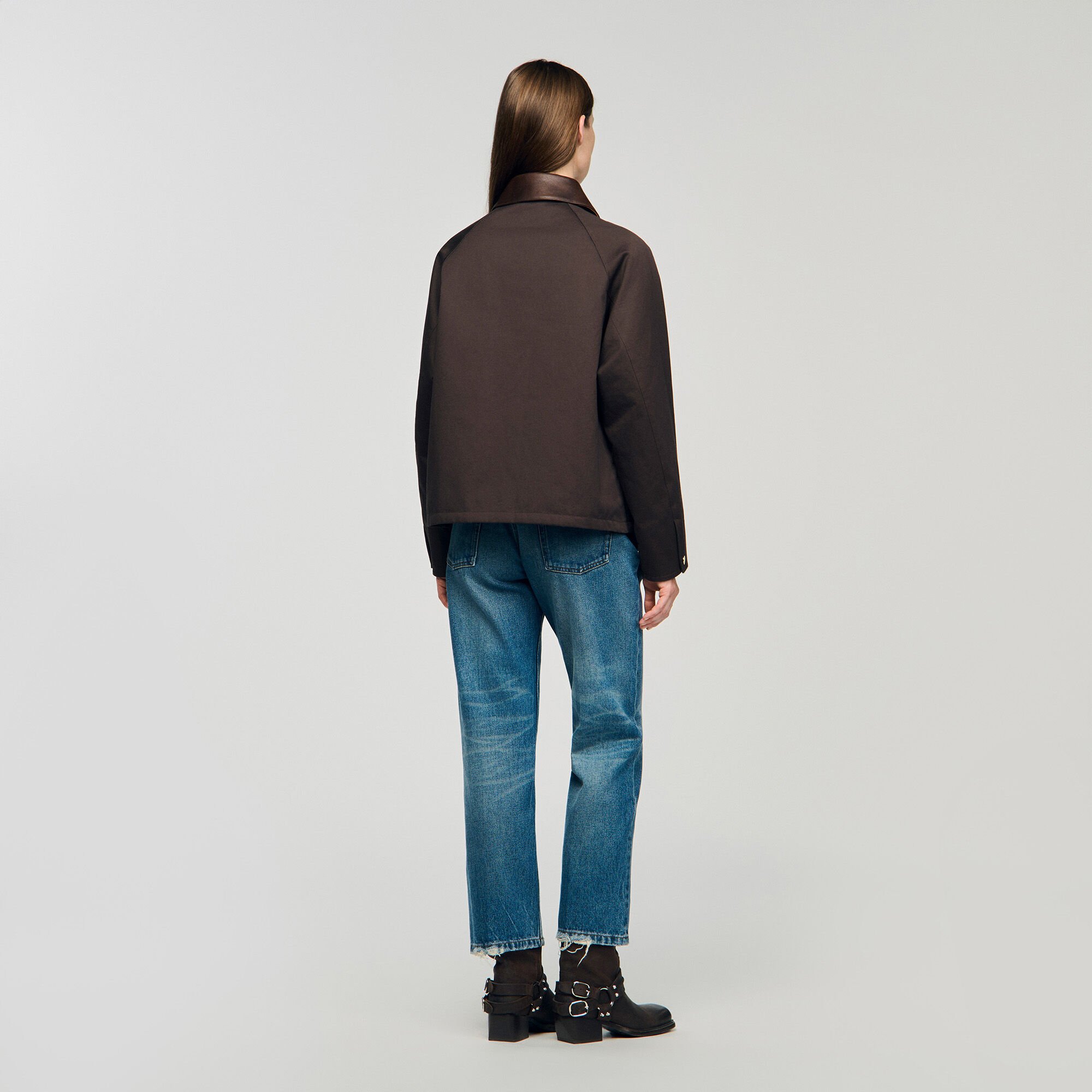 Manteau en gabardine