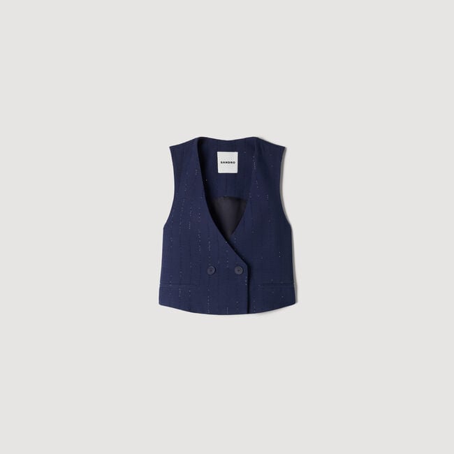 Top esprit gilet de tailleur
