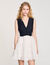 Robe courte bicolore