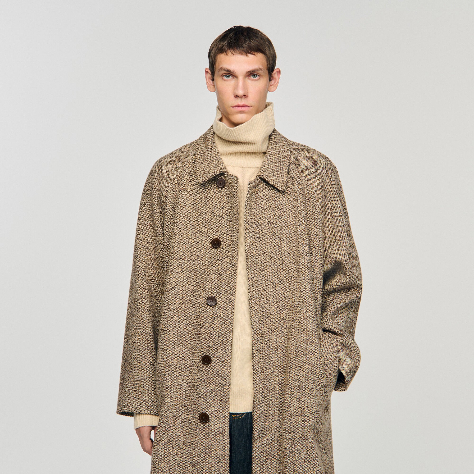 Manteau oversize en laine 
