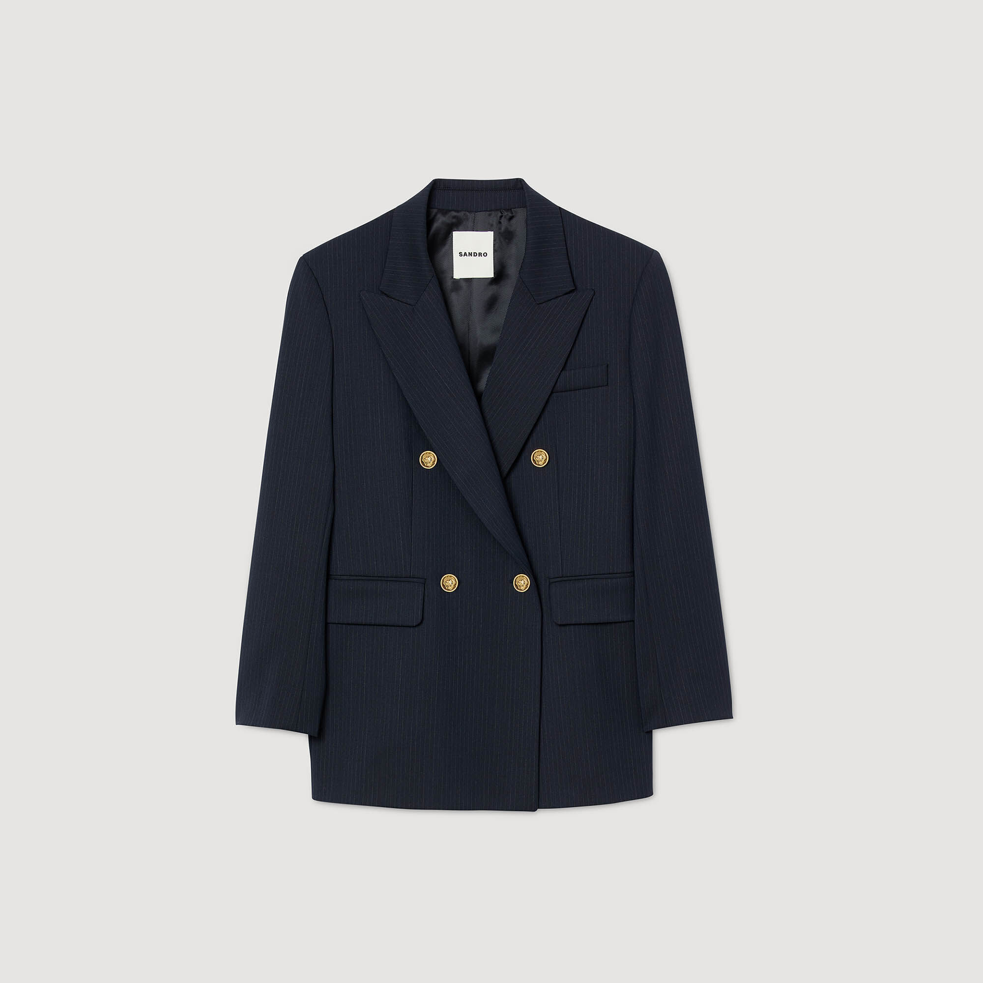 Veste à fines rayures