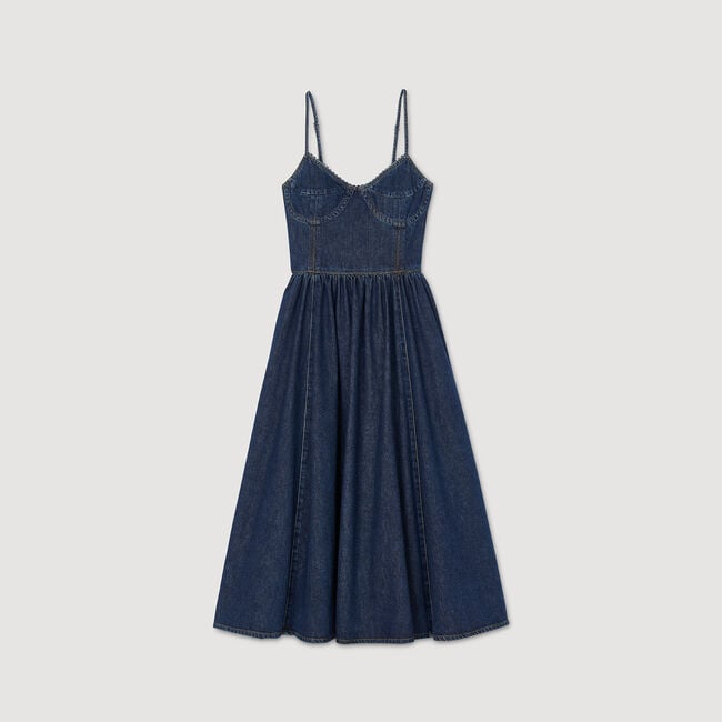 Robe midi en jean