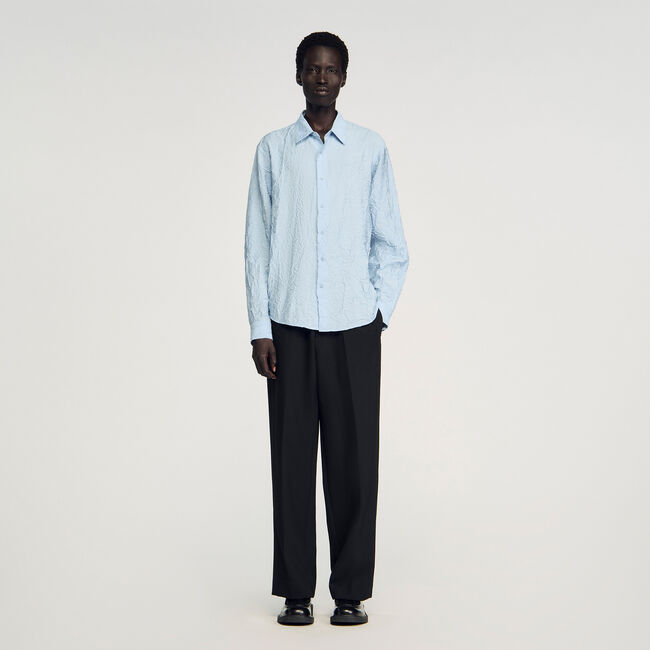 Chemise effet froissé