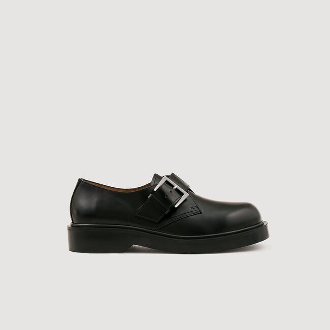 Derbies en cuir glacé