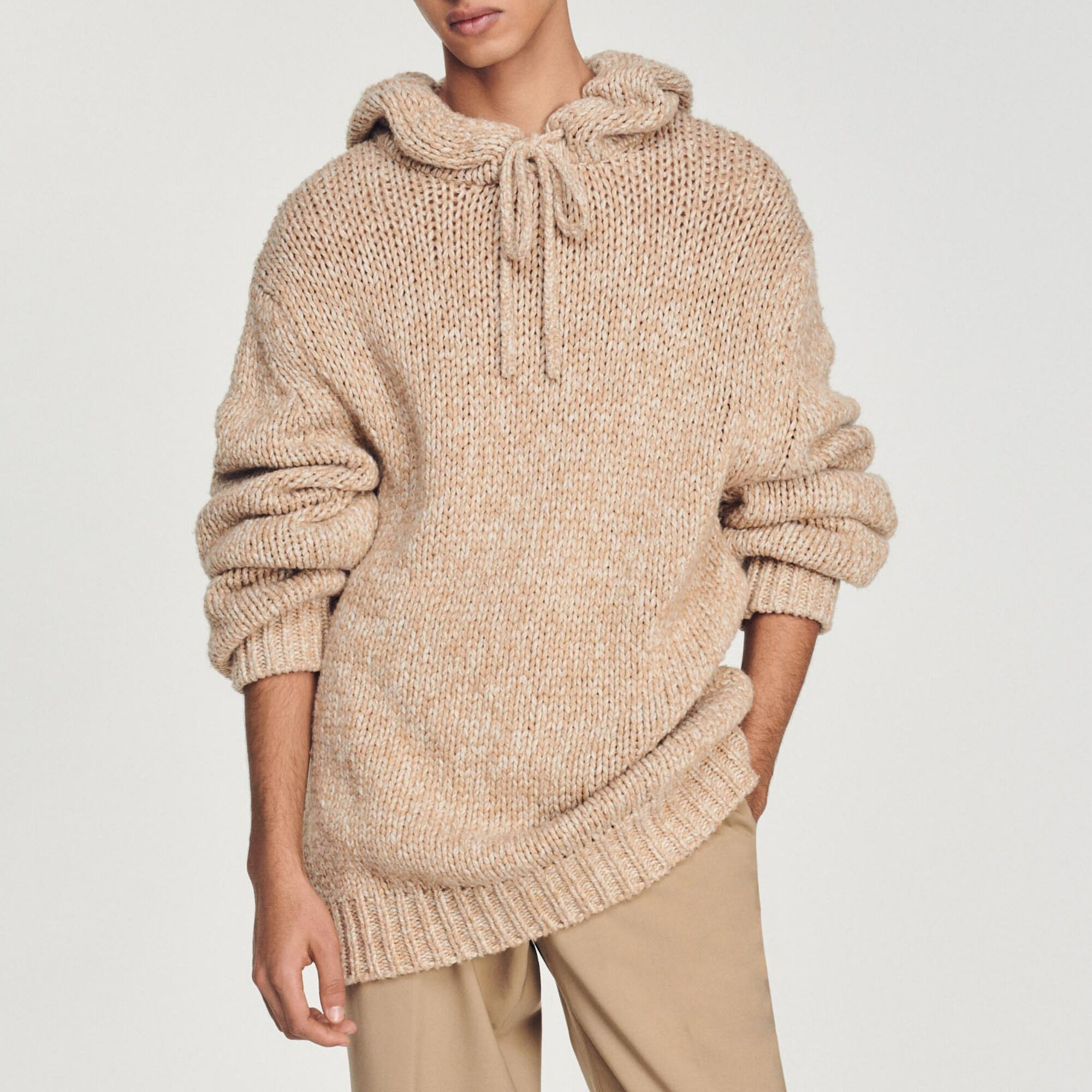 Hoodie oversize en maille