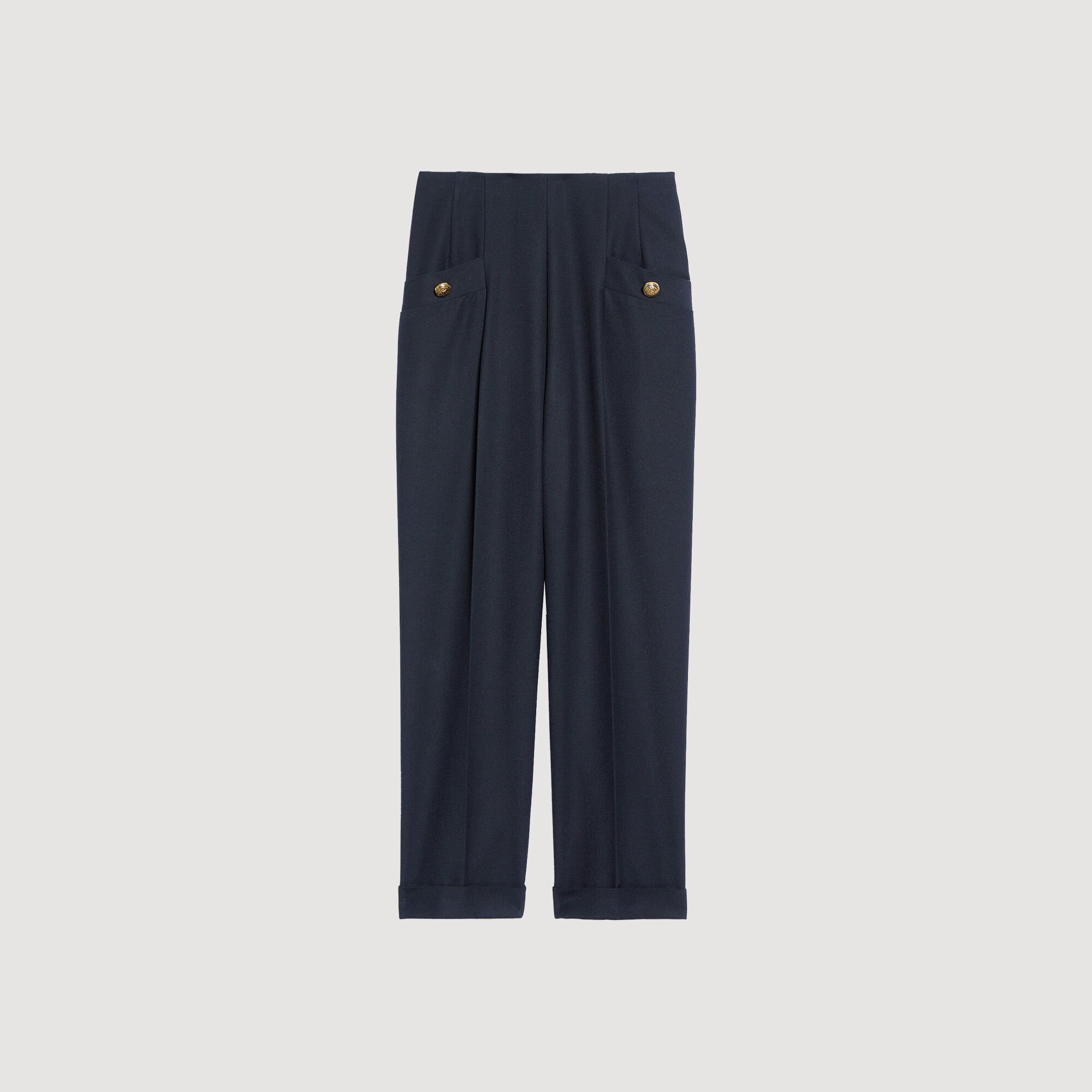 Pantalon de costume à plis