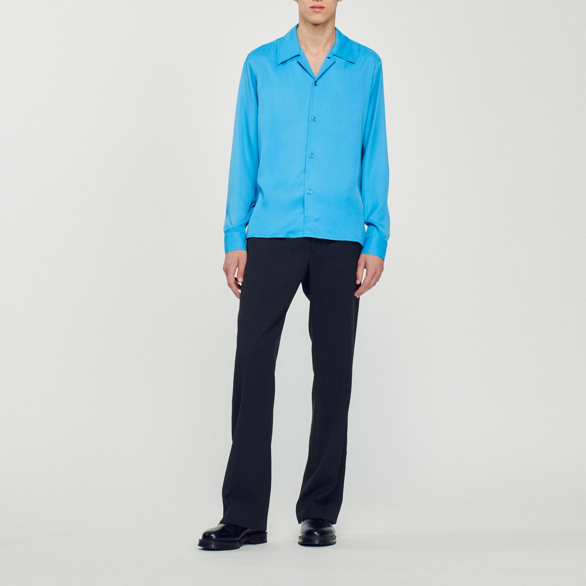 Chemise fluide col requin Homme