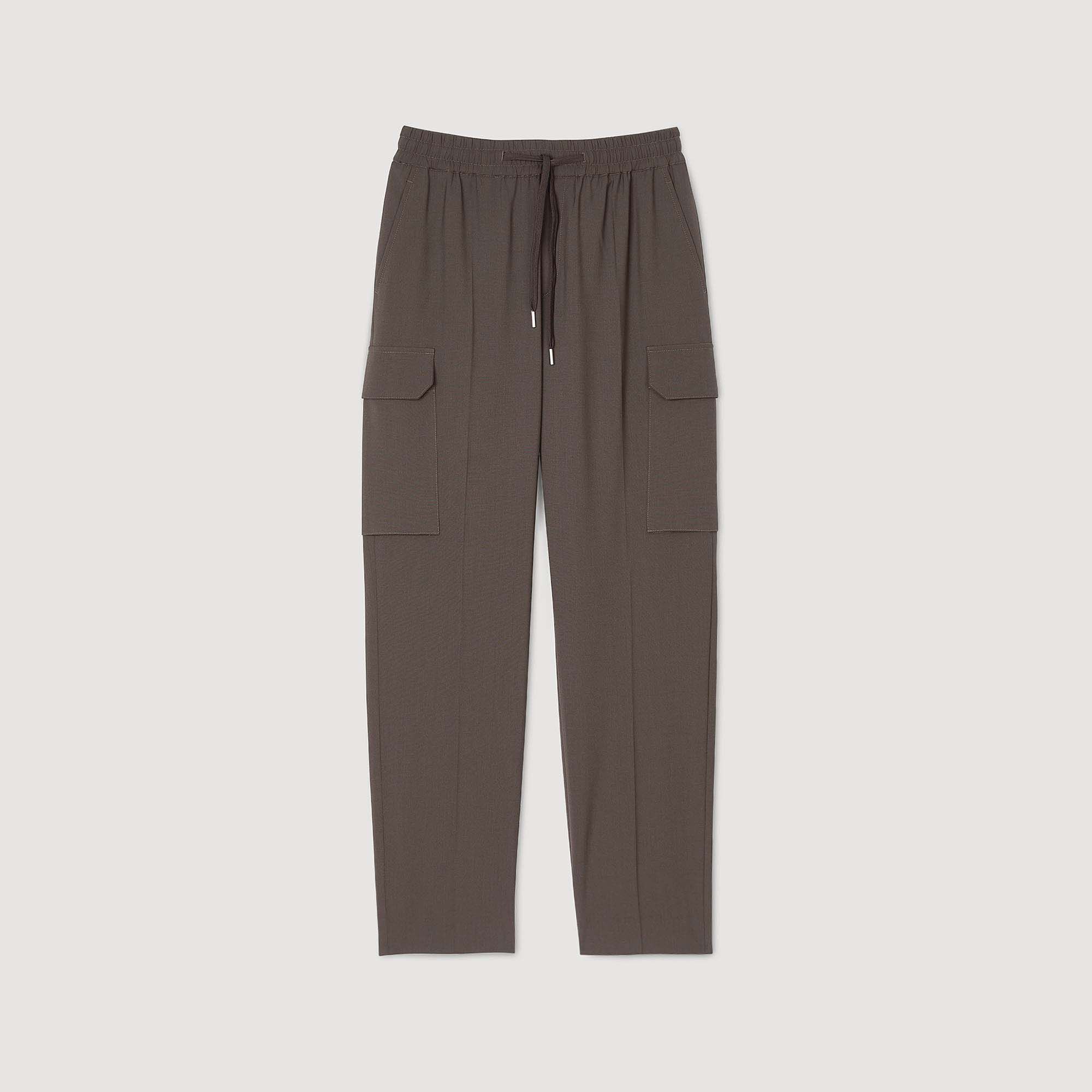 Pantalon cargo élastiqué
