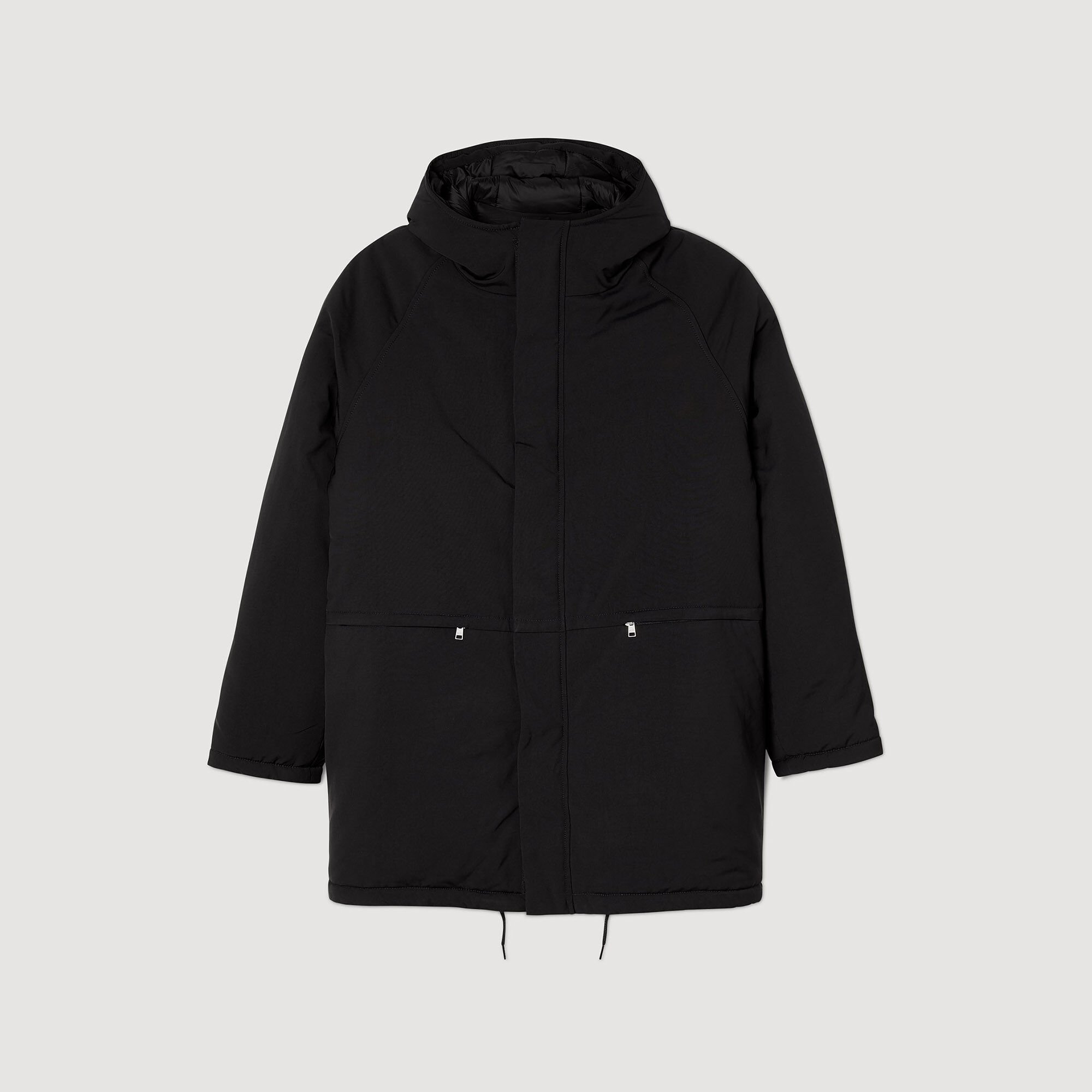 Parka molletonné en tissu technique