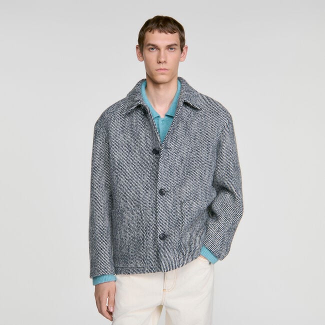 Blouson worker effet chin&eacute; - Homme | Sandro Paris