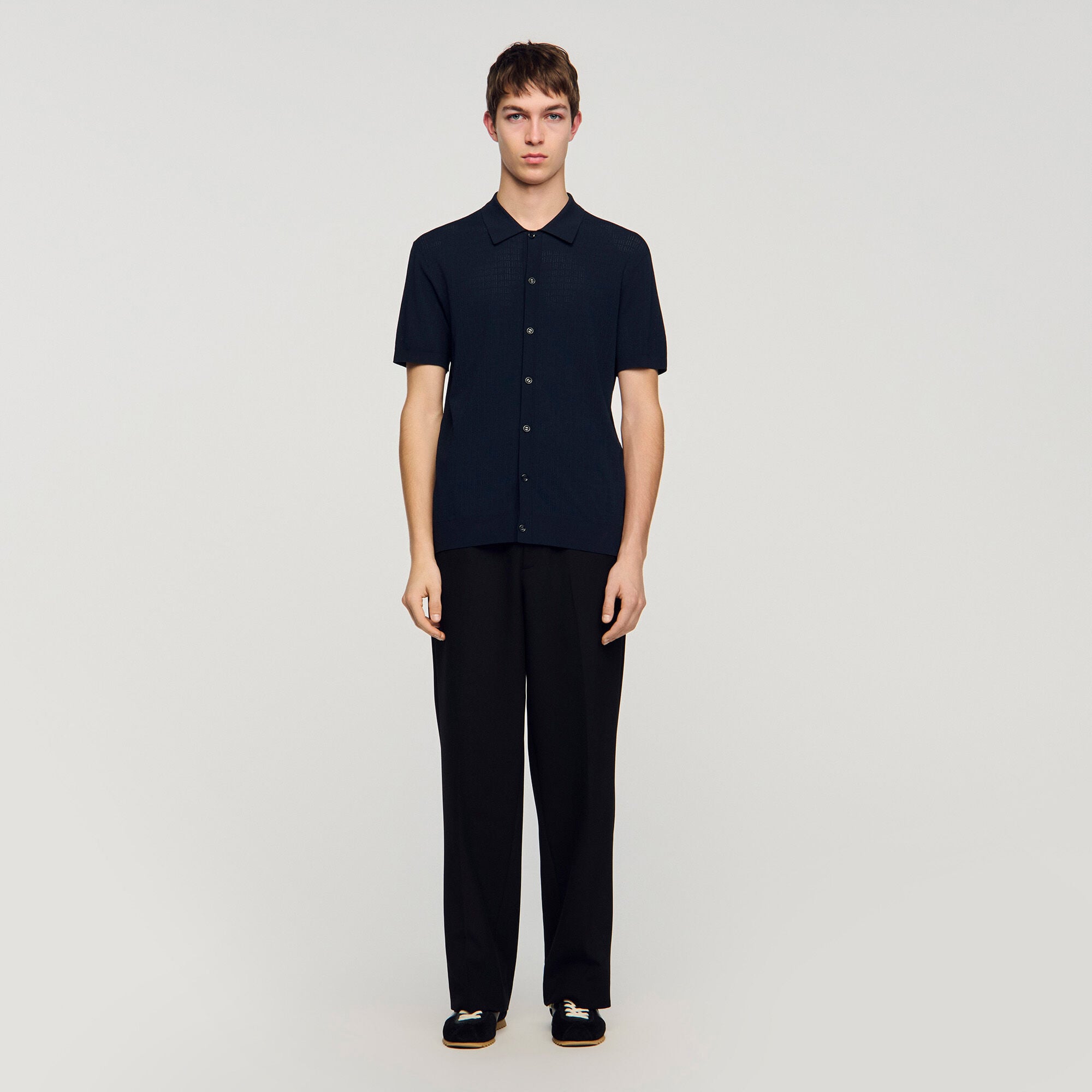 Chemise effet ajour&eacute;
