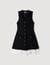 Robe courte bicolore en tweed - Femme | Sandro Paris