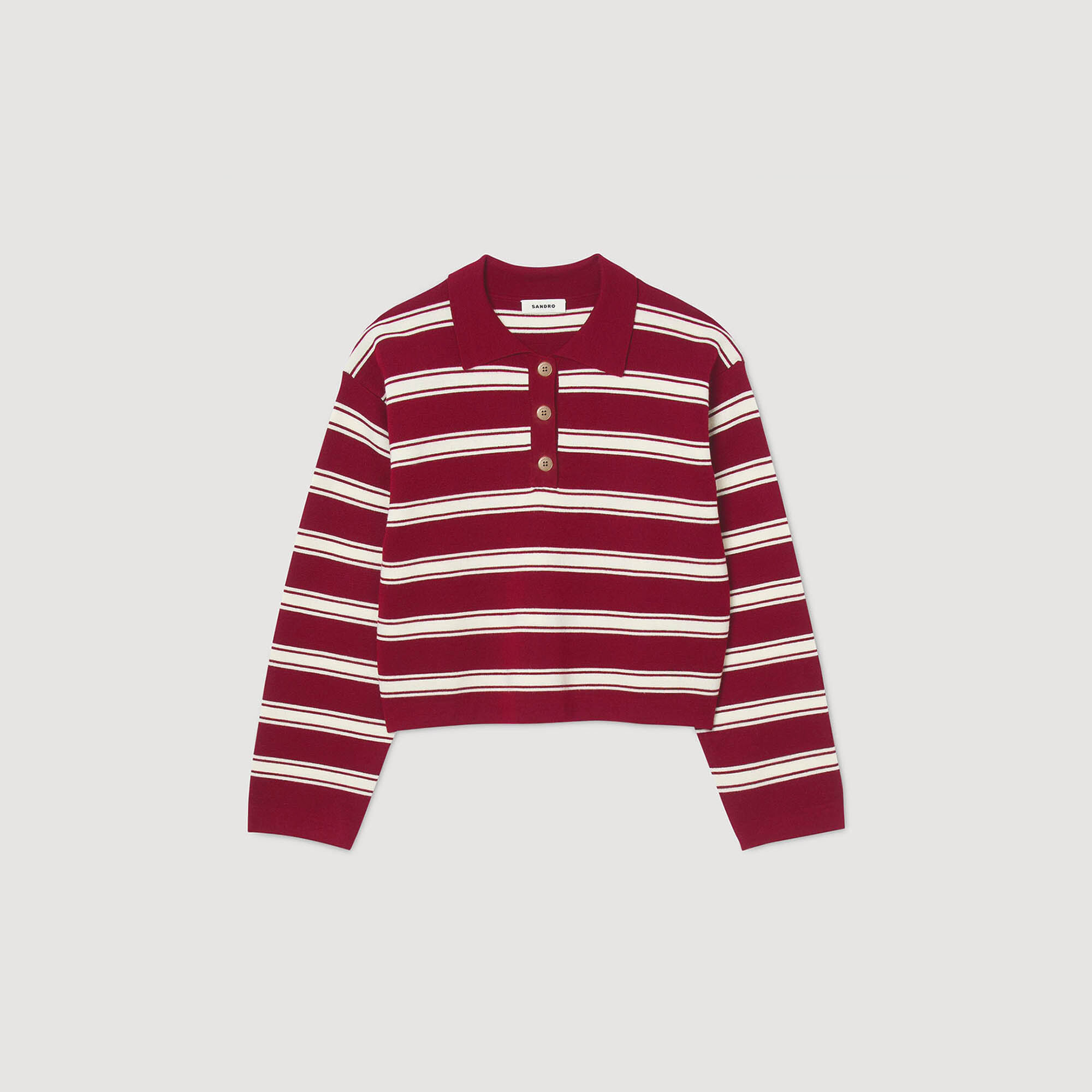 Pull polo rayé
