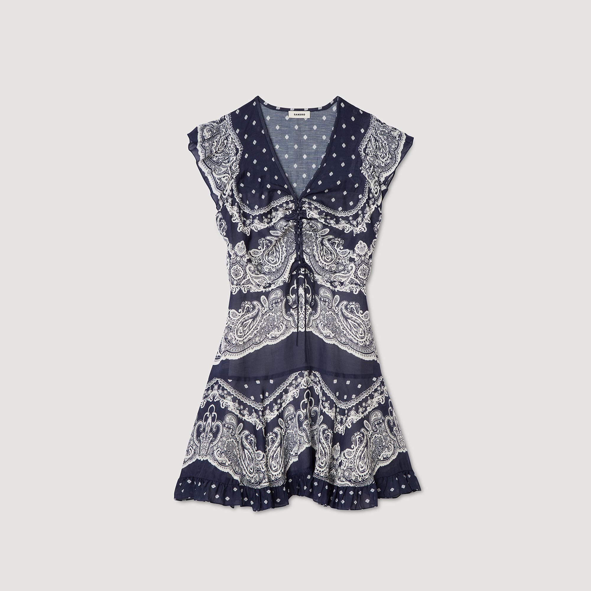 Robe courte à imprimé bandana