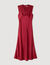 Robe longue à col V