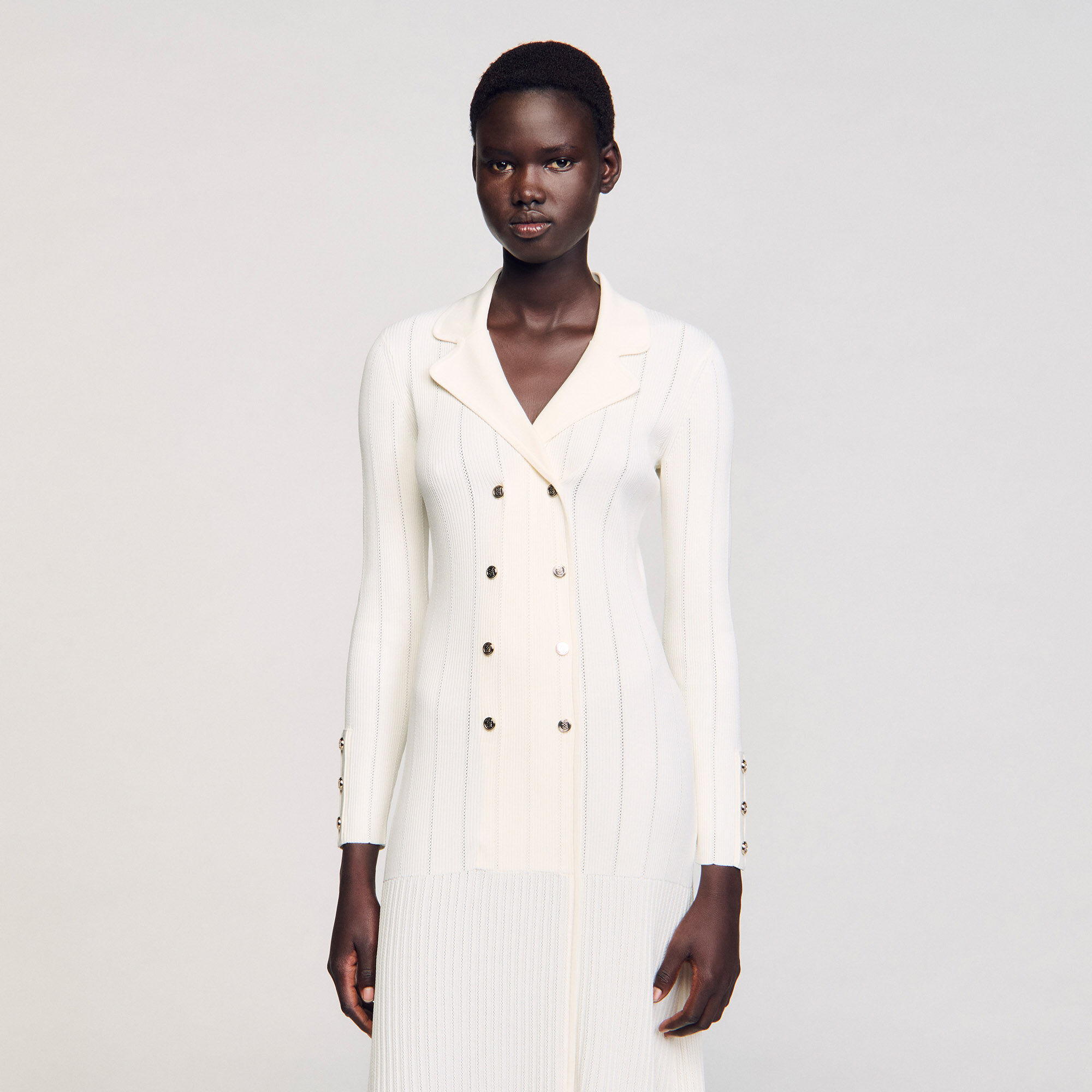 Robe longue en maille