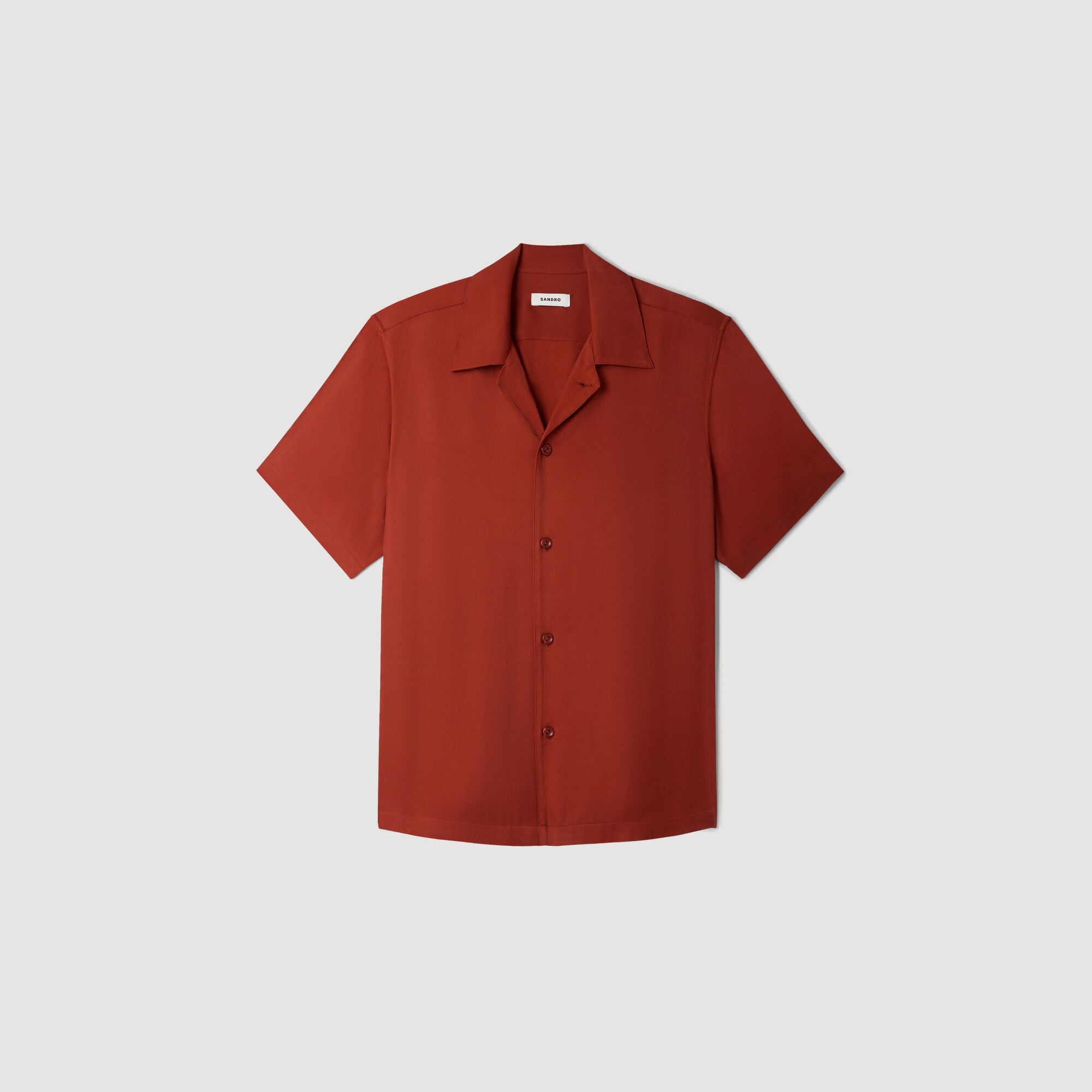 Chemise fluide &agrave; col requin 