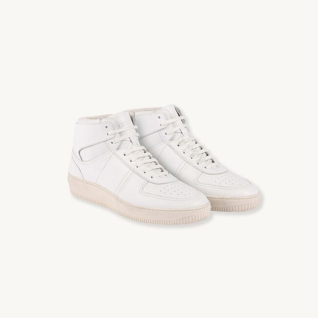 Sneakers montantes en cuir