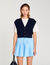 Pull bicolore en laine et cachemire 