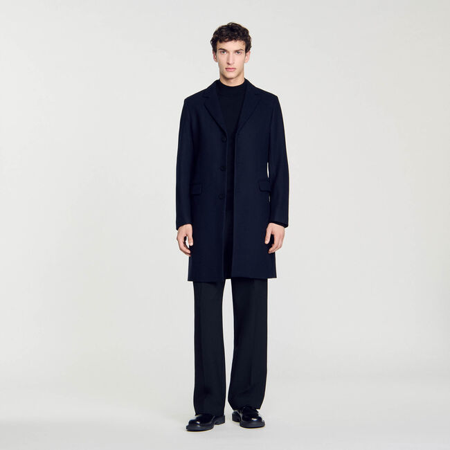 Manteau en drap de laine 
