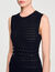 Robe longue en maille &agrave; studs - Femme | Sandro Paris