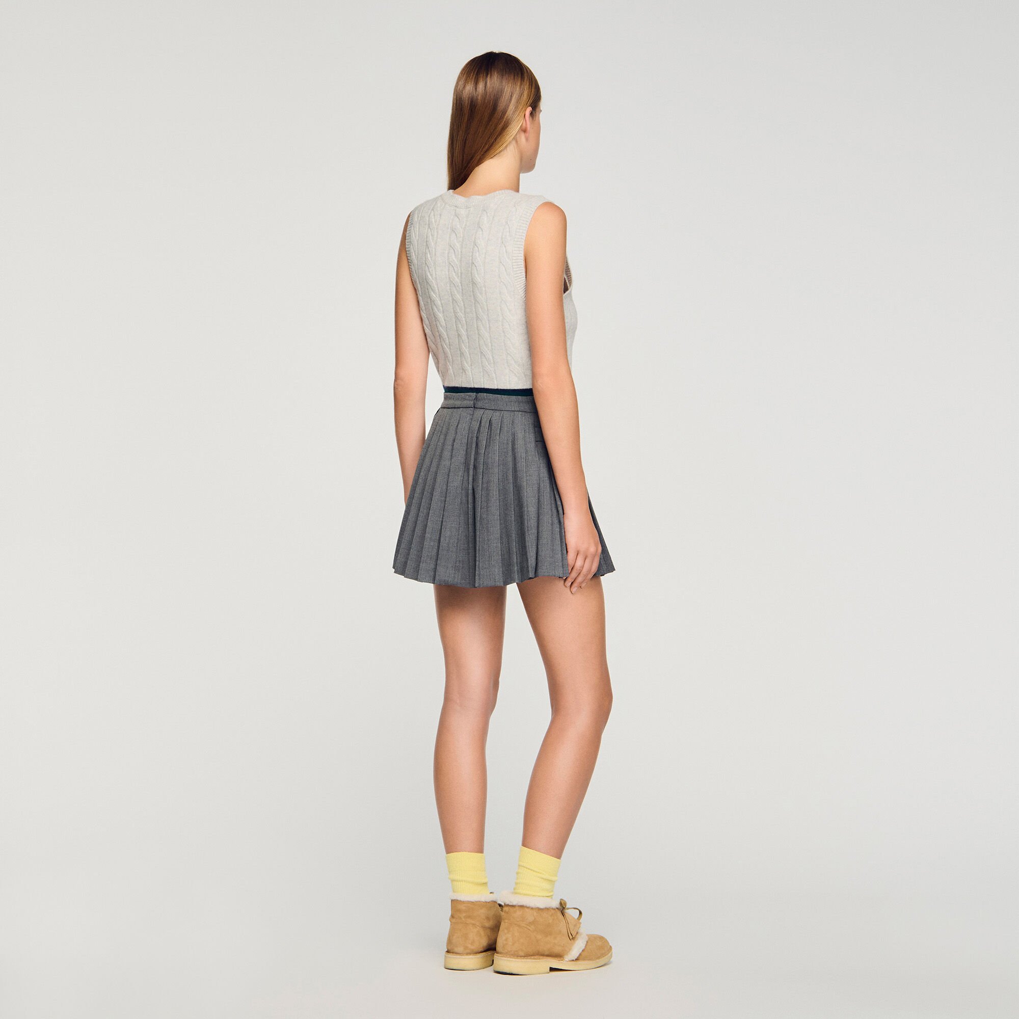 Jupe short à plis