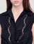 Chemise courte strassée