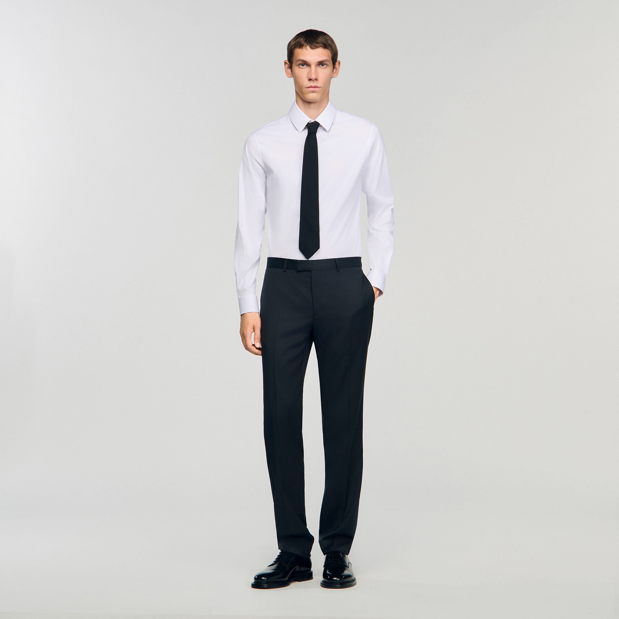 Pantalon en laine classique