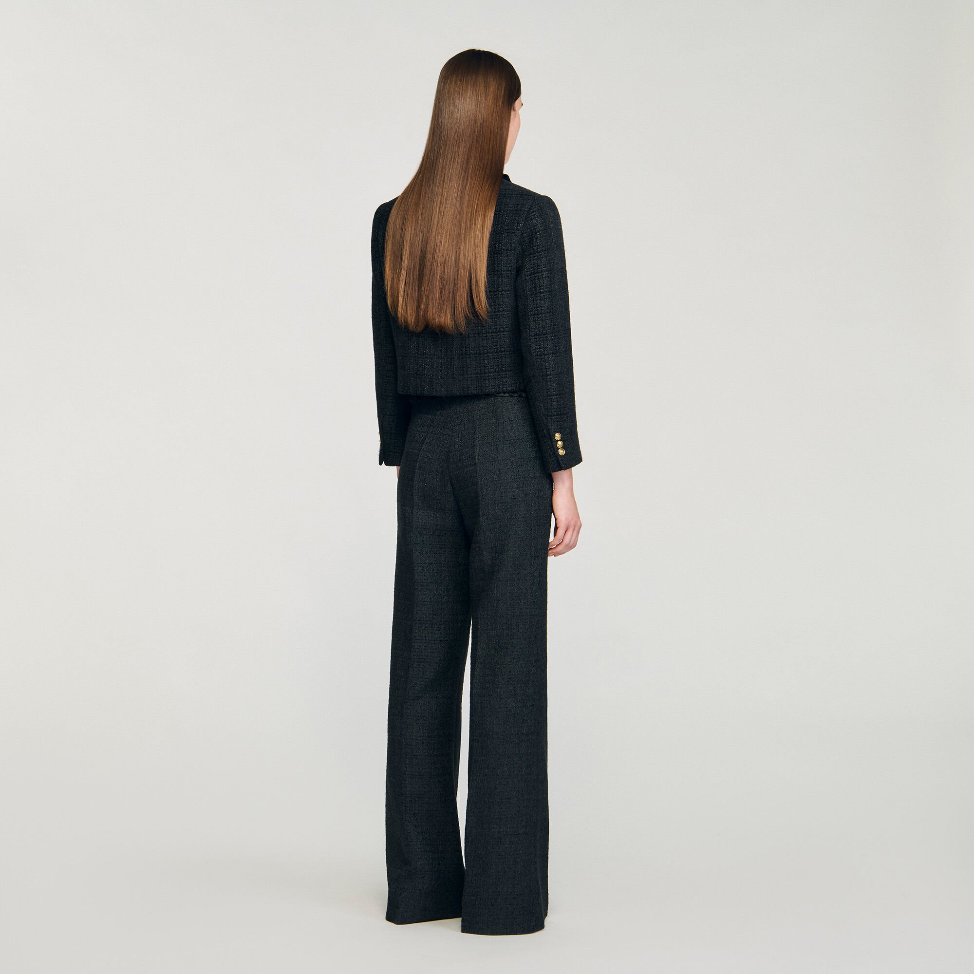 Pantalon de tailleur en tweed