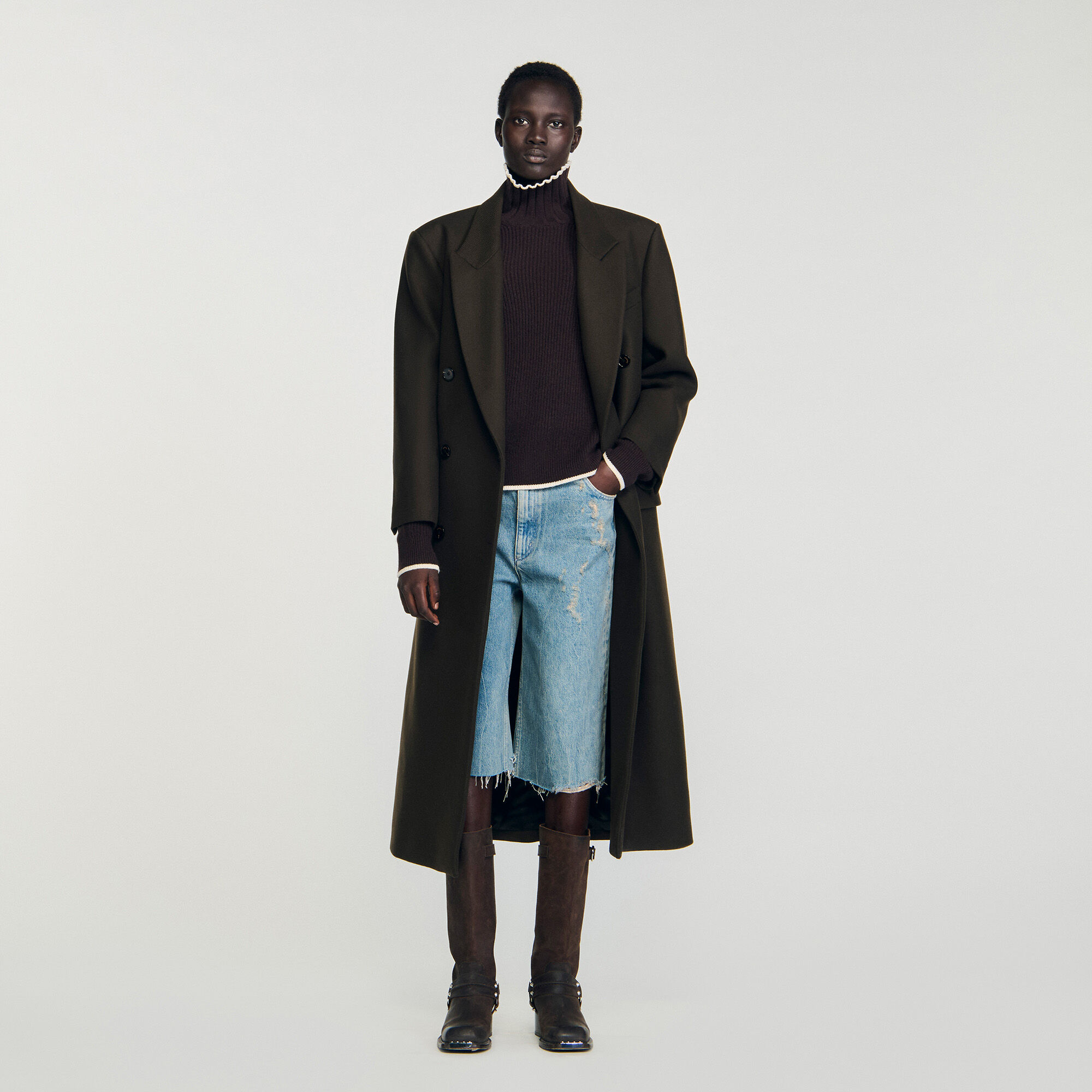 Pull col montant