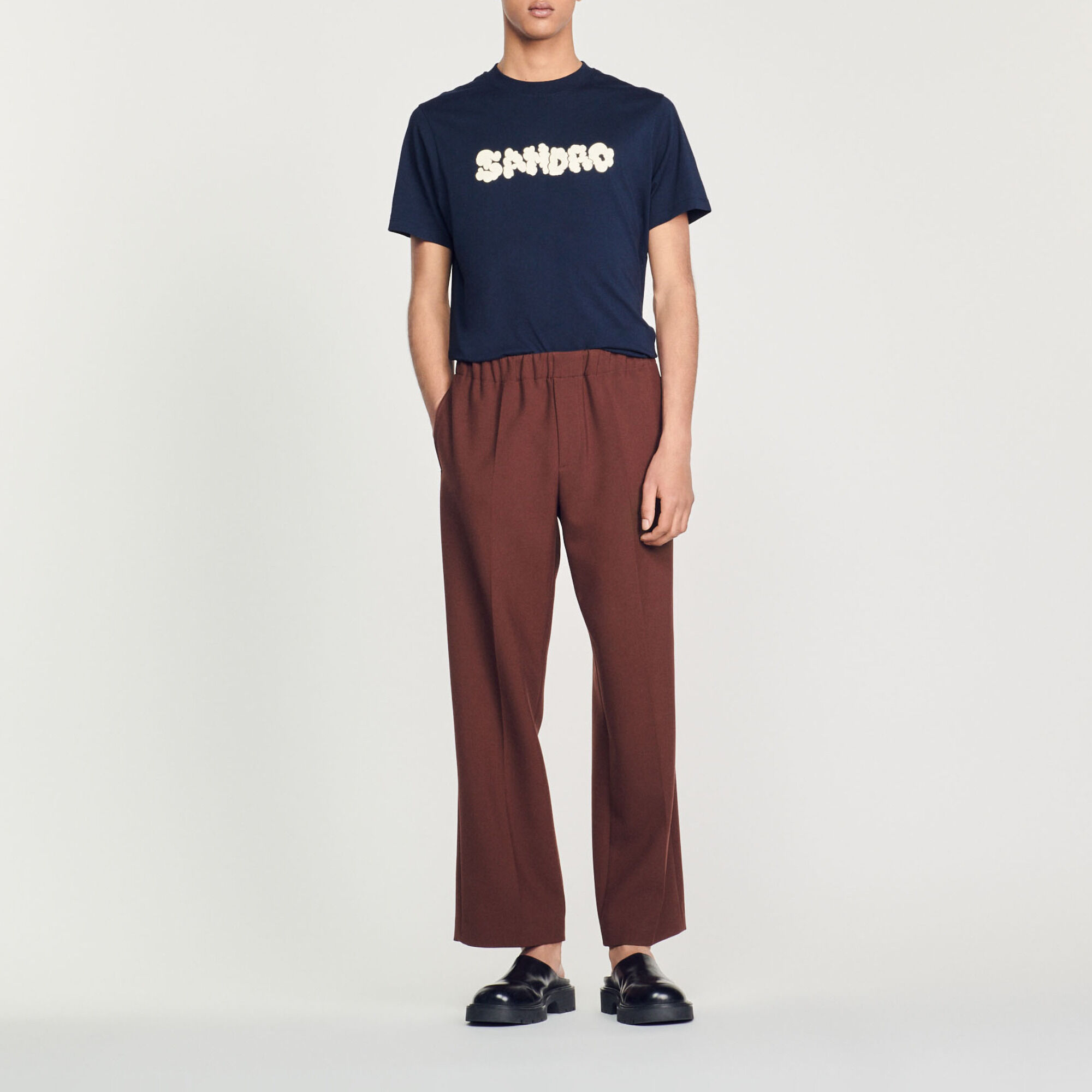 T-shirt broderie Sandro